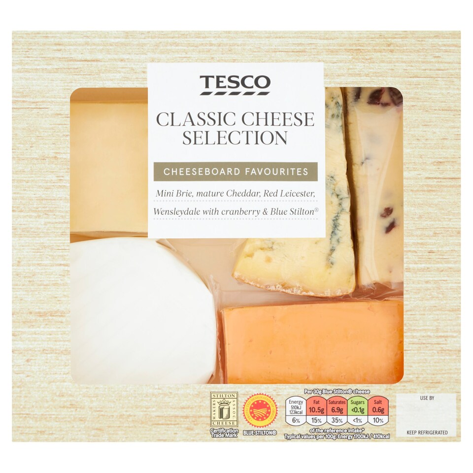 Tesco Classic Cheese Selection490g