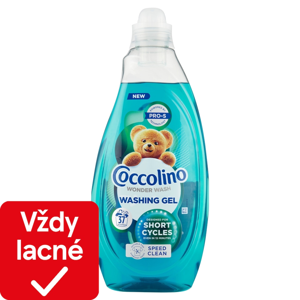 obrázok 1 z Coccolino Wonder Wash prací gel Speed Clean 1,48 L 37W