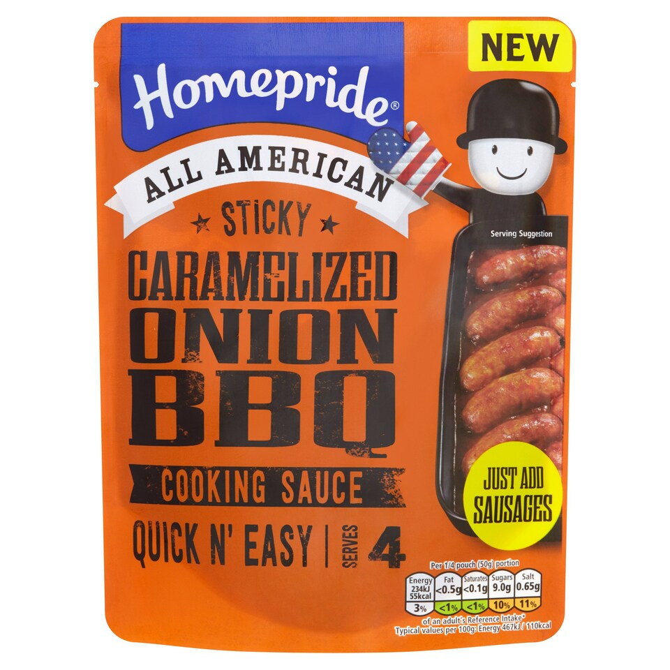 HOMEPRIDE STICKY CARAMLISD ONION BBQ SCE 200G