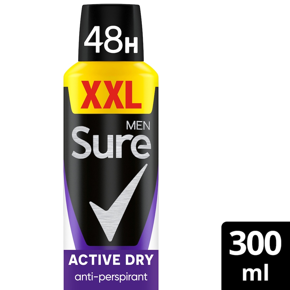 image 1 of Sure Men Active Dry Antiperspirant 300ml