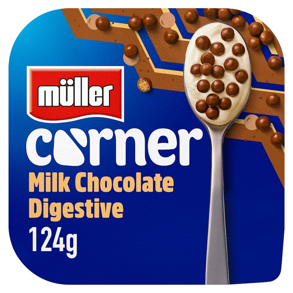 image 1 of Muller Corner Vanilla Yogurt with Chocolate Digestive Biscuits