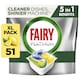 image 1 of Fairy Platinum All in One Dishwasher Tablets - Lemon 51 Pack 760g