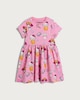 image 4 of Hello Kitty Pure Cotton Short Sleeved Dress in Pink