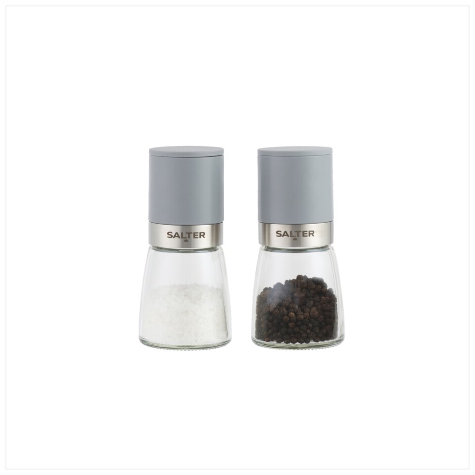 image 1 of Salter Grey Glass Mill Set