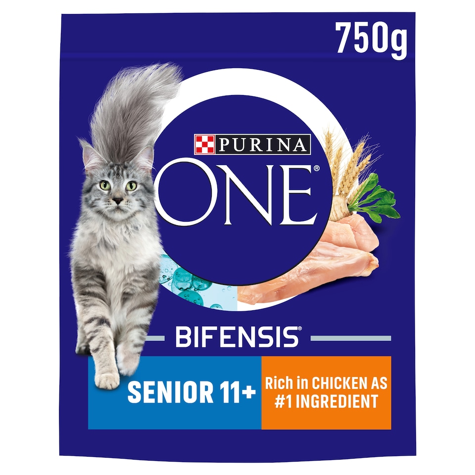 image 1 of Purina One Senior 11+ Cat Food Chicken 750G