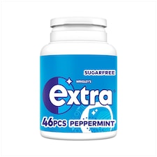 Extra Peppermint Sugar Free Chewing Gum Bottle 46 Pieces 64g