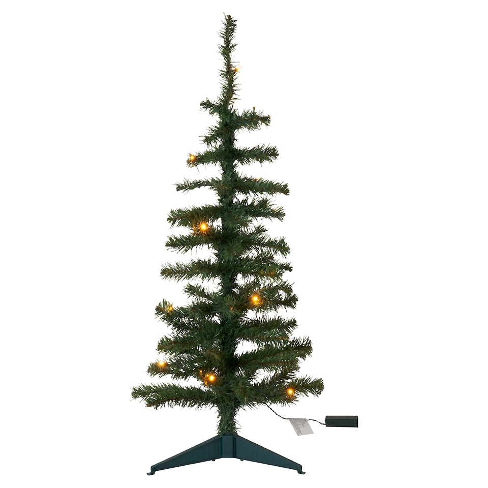 image 1 of Tesco Pre Lit Green Christmas Tree 3ft