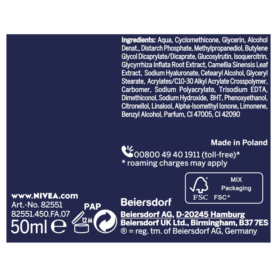 image 1 of Nivea Face Care Essential Urban Skin Night Cream 50Ml