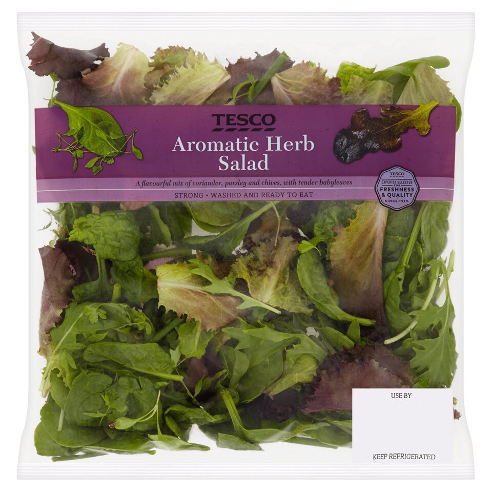 Tesco Aromatic Babyleaf Herb Salad 105G