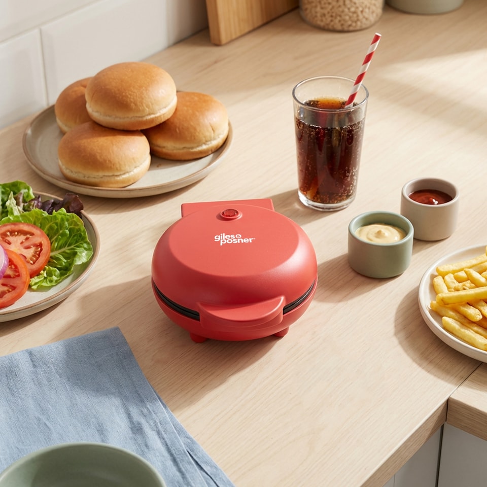 image 1 of Giles & posner Funfair Matt Red Mini Griddle