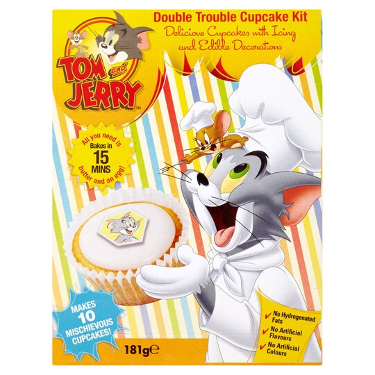 TOM AND JERRY CUPCAKE KIT 181G Tesco Groceries