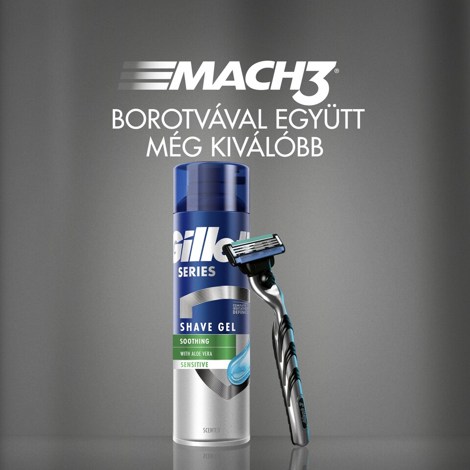 Gillette Készlet: Sensor3 Borotva + 5 Penge + Series Mini Borotvazselé 1. kép