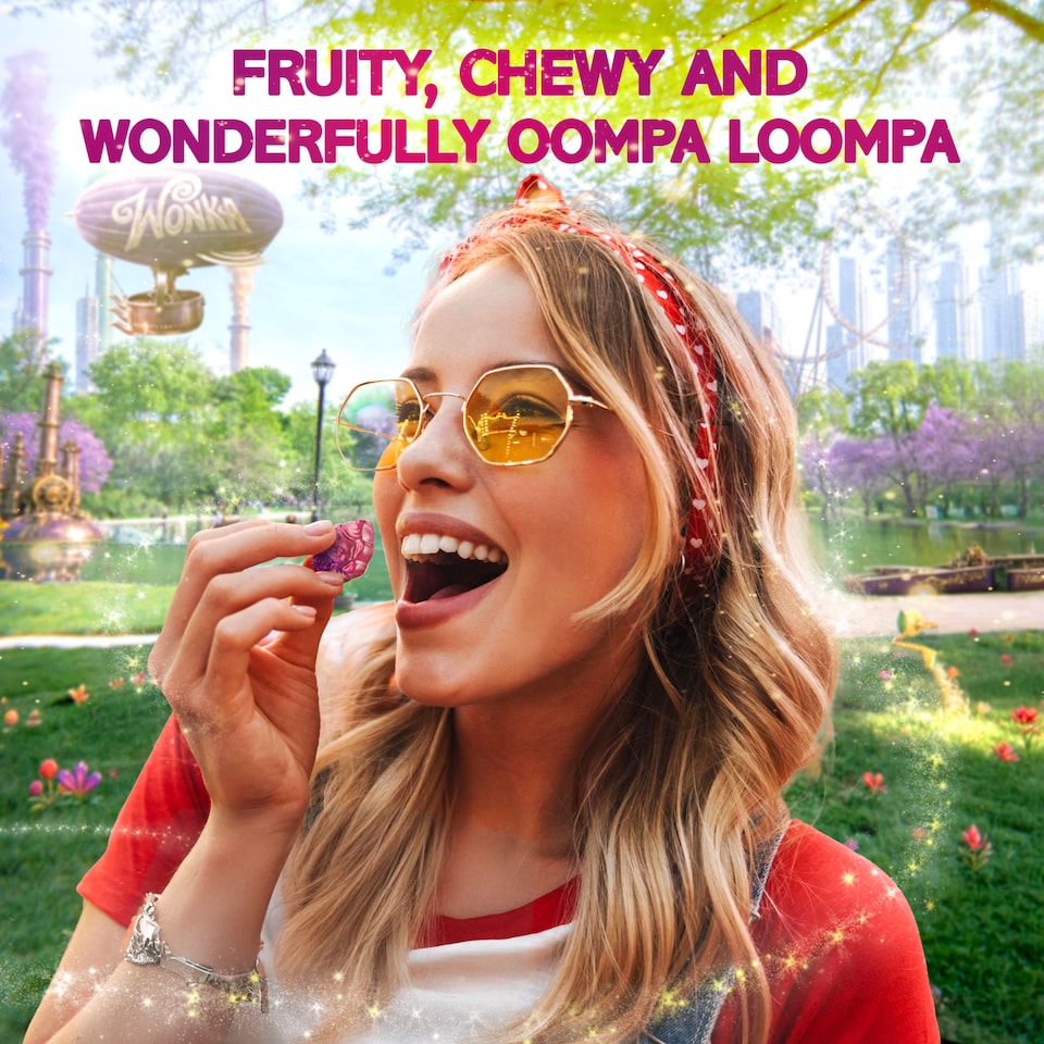 image 1 of Wonka Oompa Loompa Gummies Blueberry & Strawberry 142g