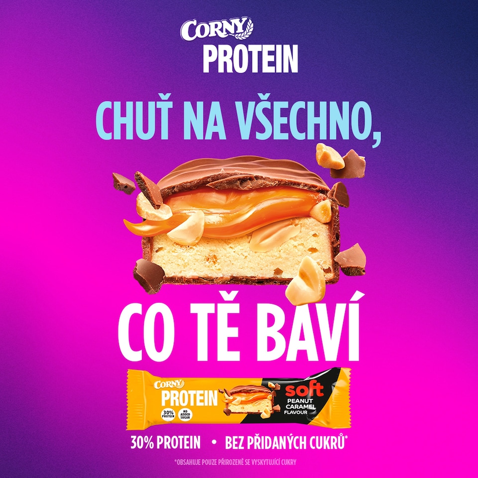 image 1 of Corny Protein Soft Peanut Caramel Flavour 45 g