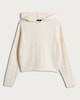 image 4 of The F&F Edit Cable Knit Pyjama Hoodie in Cream