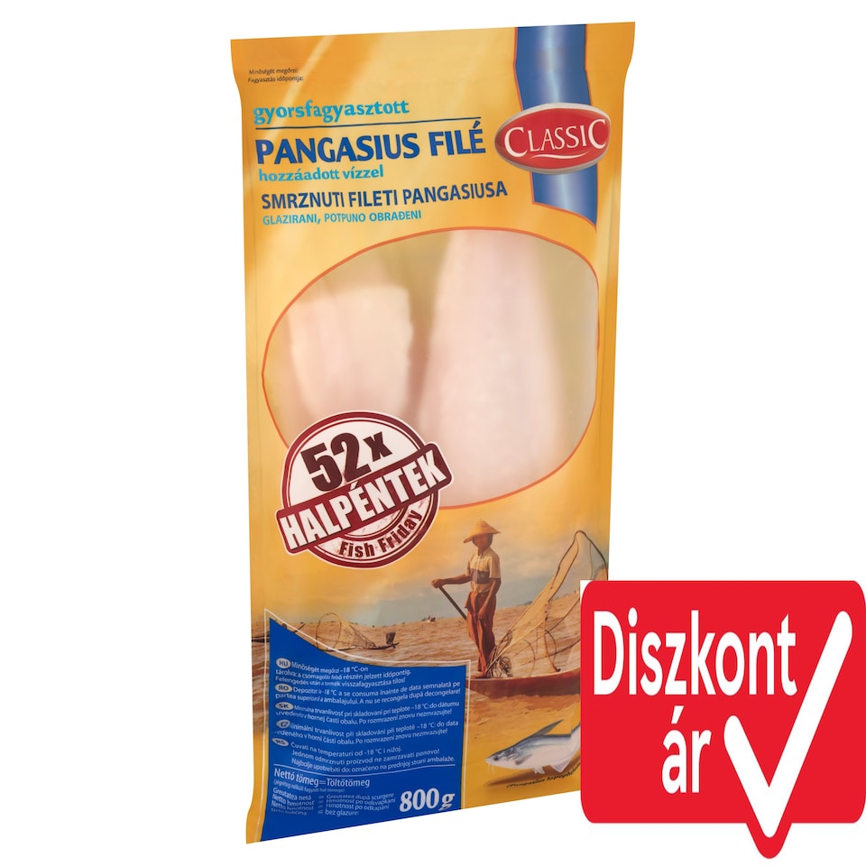 Classic Quick-Frozen Pangasius Fillet 800 g