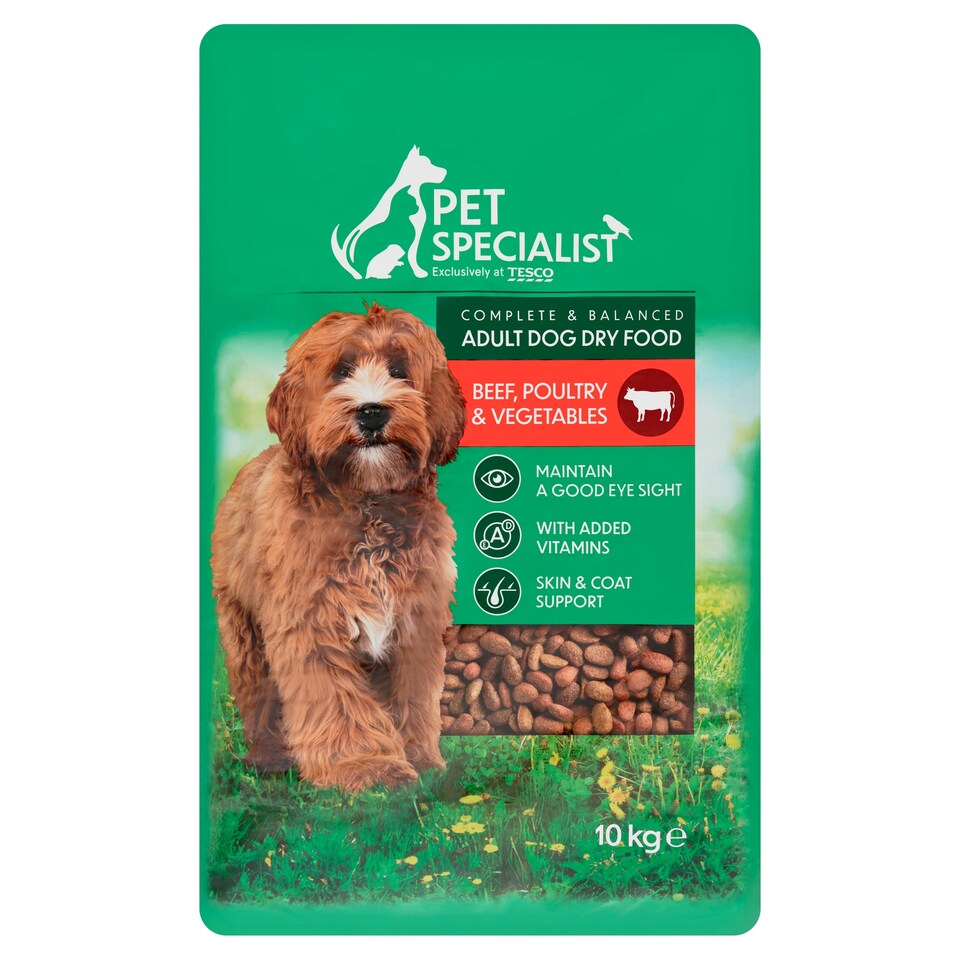 Pet Specialist Kompletné krmivo pre dospelé psy s hovädzinou, hydinou a zeleninou 10 kg