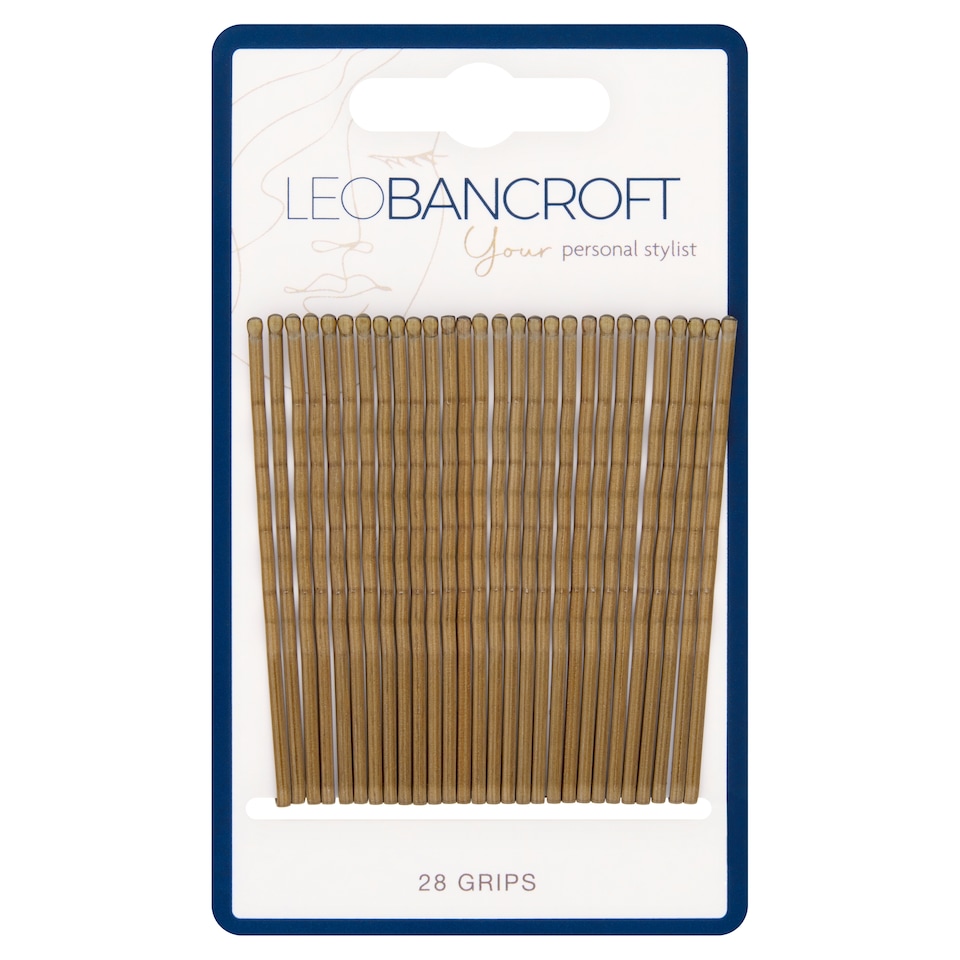 Leo Bancroft Large Hair Grips Blonde 28Pk