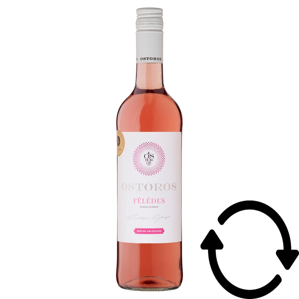 image 1 of Ostorosbor Felső-Magyarországi Rozé Semi Sweet Rose Wine 12,5% 750 ml