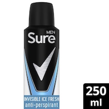 Sure Men Invisible Ice Fresh Antiperspirant Deodorant 250Ml