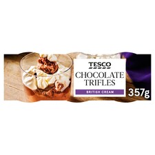 Tesco Chocolate Trifle 3 X 119G