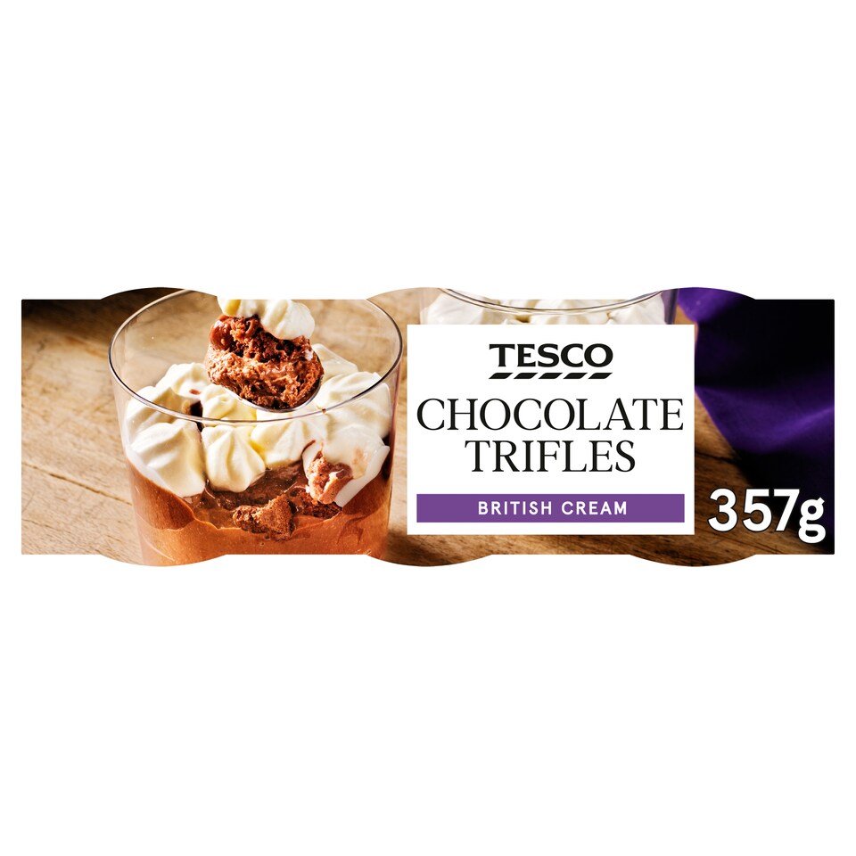 Tesco Chocolate Trifle 3 X 119G