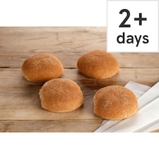 Large Wholemeal Bap 4 Pack