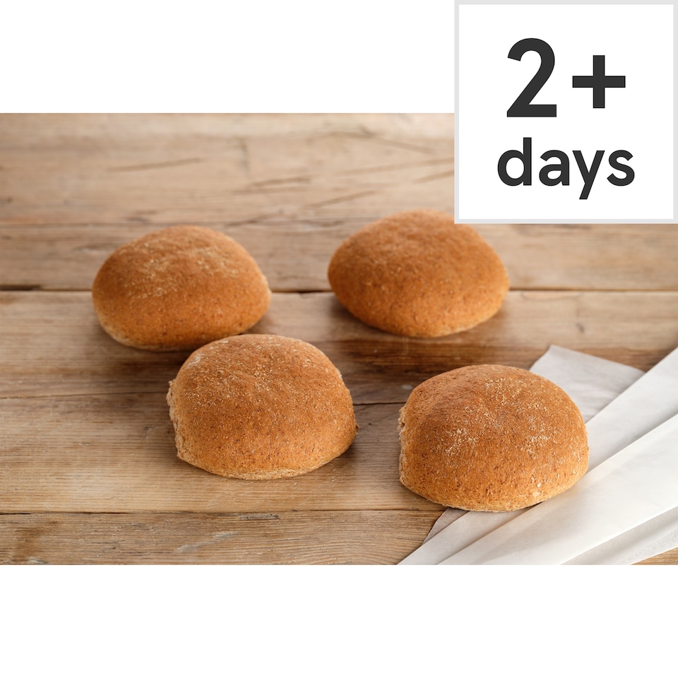 image 1 of Large Wholemeal Bap 4 Pack