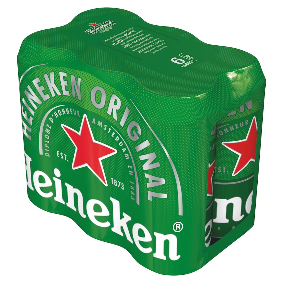 Heineken Original minőségi világos sör 5% 6 x 0,5 l