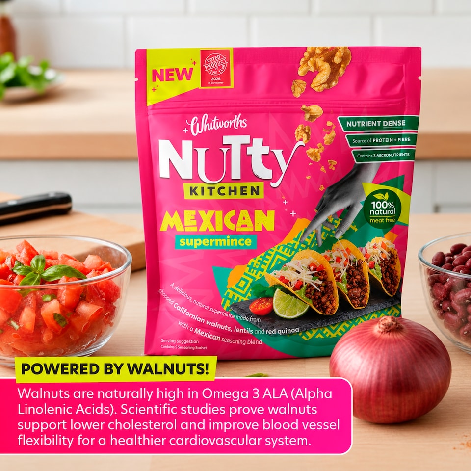 image 1 of Whitworths Nutty Kitchen Mexican Super Mince 200g