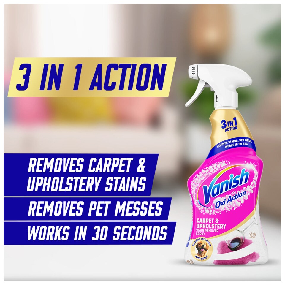 image 1 of Vanish Gold Oxi Action Carpet Cleaner Spray 500ml