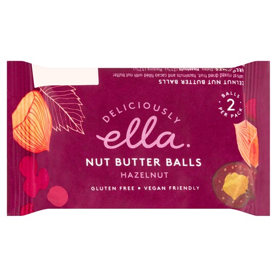 Deliciously Ella Nut Butter Balls Hazelnut 36G Tesco Groceries