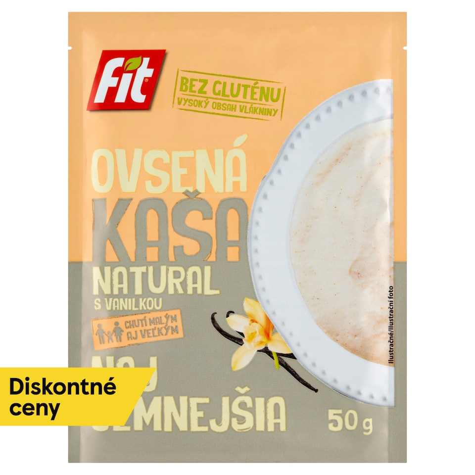 obrázok 1 z Fit Ovsená kaša natural s vanilkou 50 g