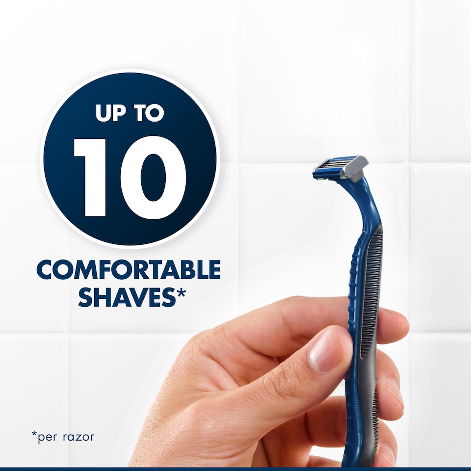 image 1 of Gillette Blue 3 Disposable Men's Razors 12 Pack