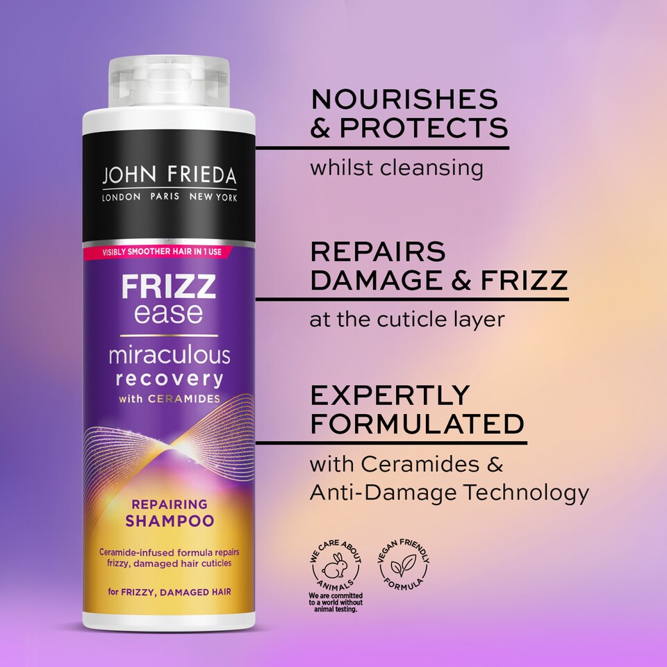 image 1 of John Frieda Frizz Ease Miracle Recovery Shampoo 500Ml