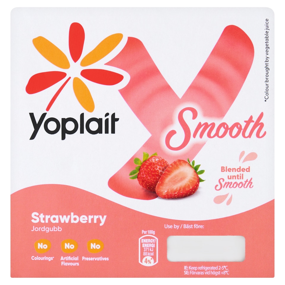 Yoplait Smooth Mix Red From 125Gx4