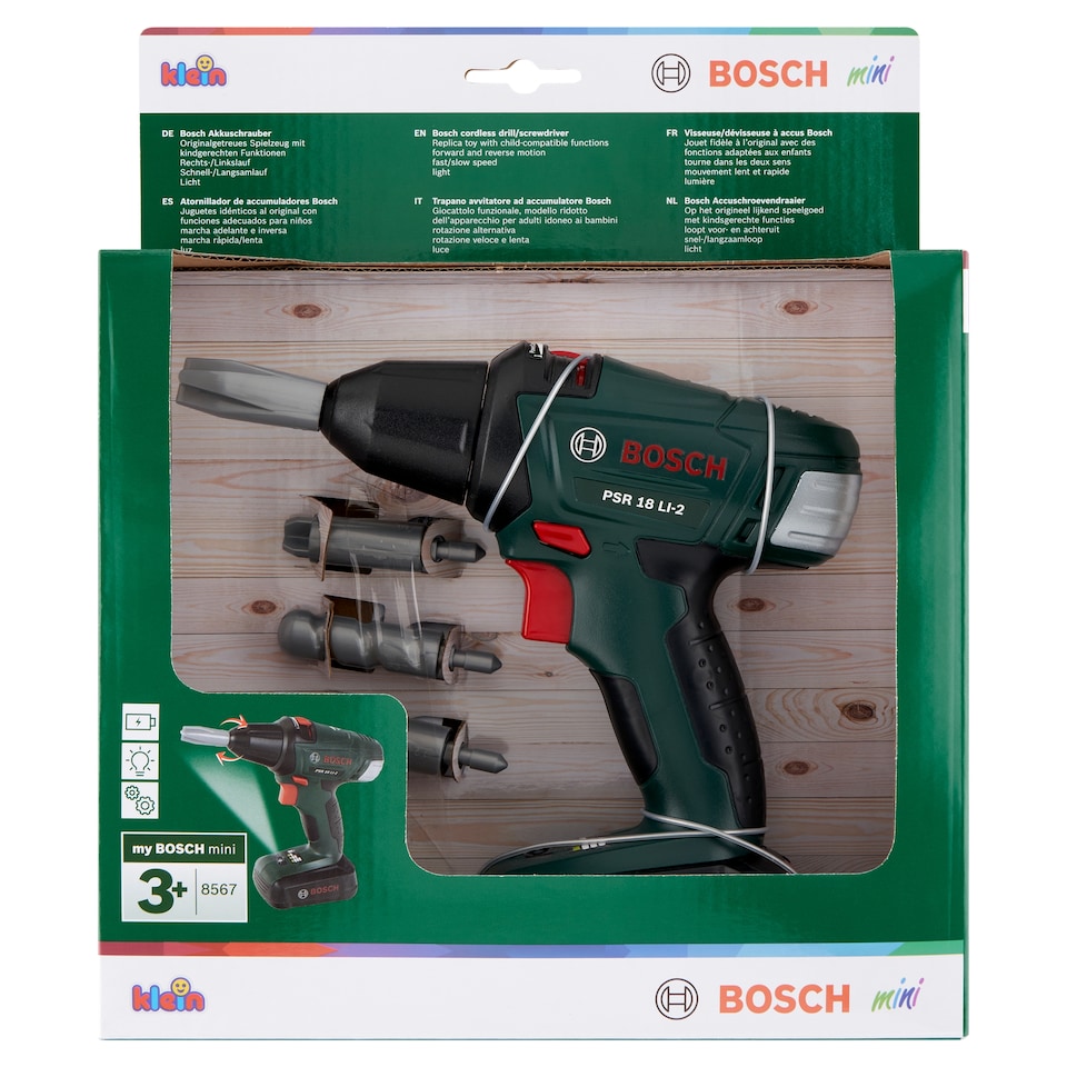 Klein Bosch Mini akkumulátoros csavarozó élethű játék