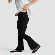 The F&F Edit Pull On Flared Trousers in Black
