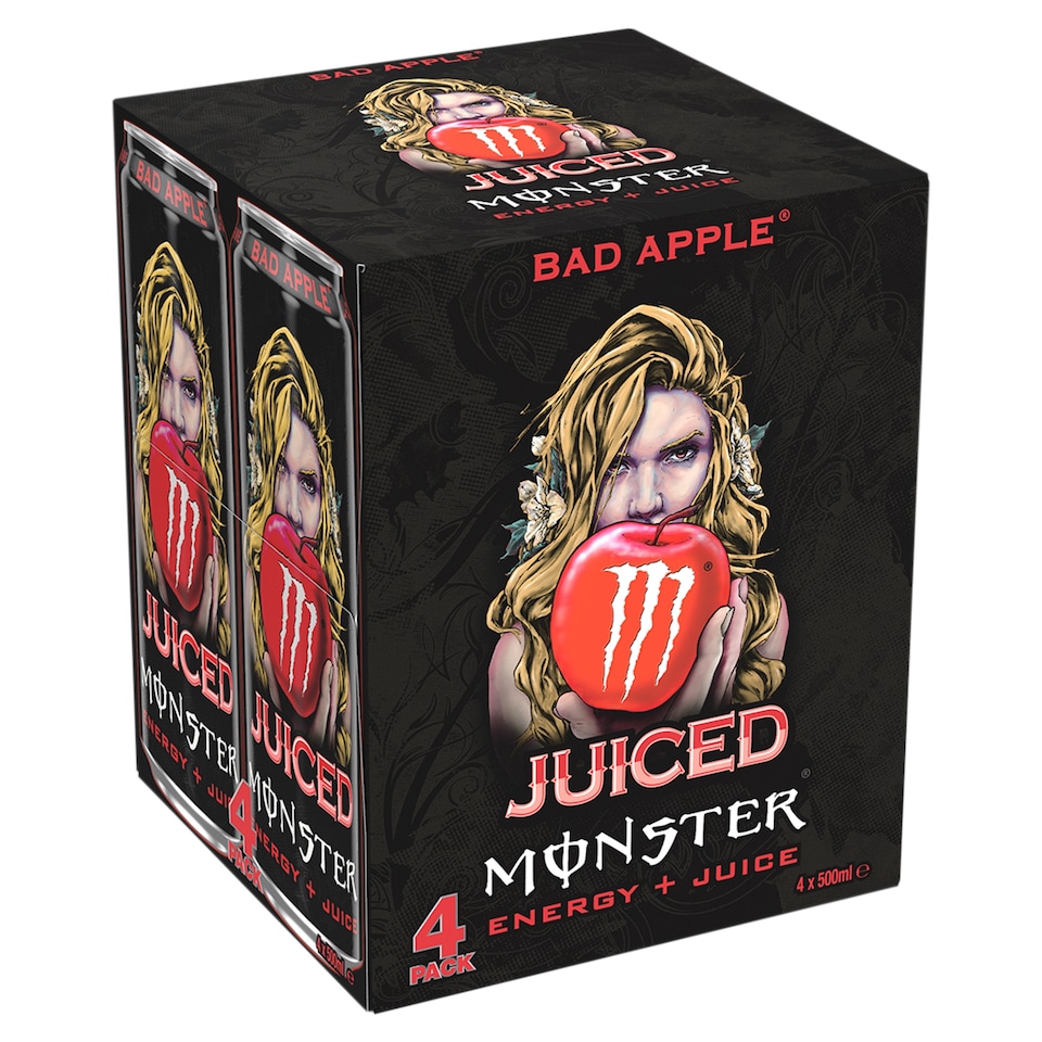 Monster Energy Bad Apple Drink 4x500ml