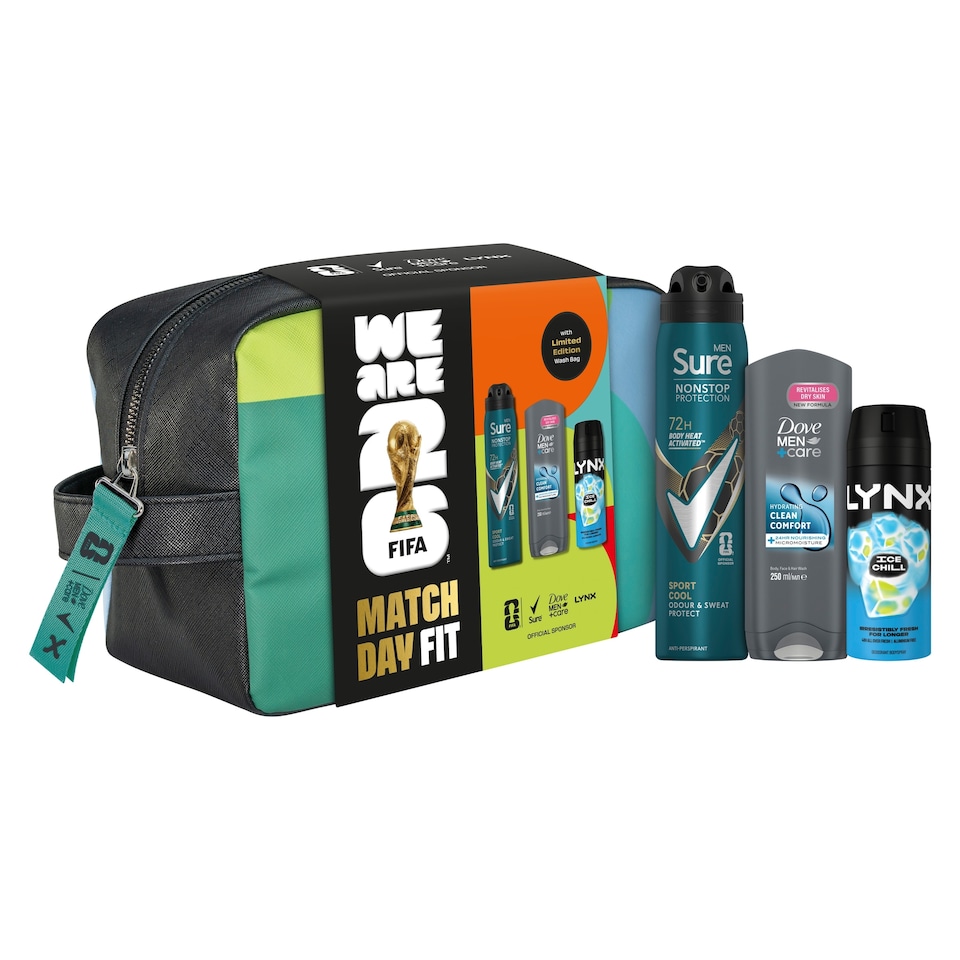 image 1 of FIFA Match Day Fit Washbag for Him Gift Set