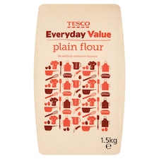 Tesco Every Day Value Plain Flour 1.5Kg