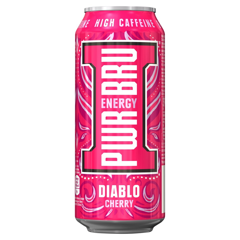 Pwr-Bru Energy Drink - Diablo Cherry 500ml