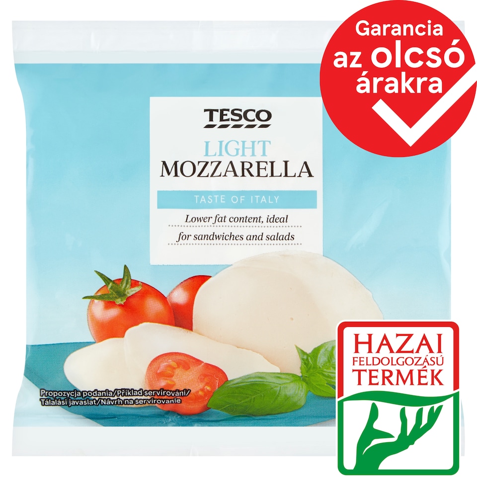 Tesco Light Low-Fat Mozzarella in Brine 125 g