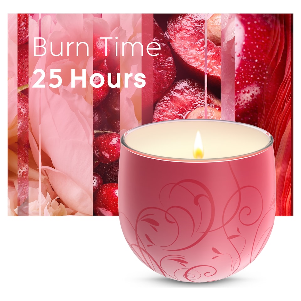 image 1 of Glade Frosted Floral Cherries Candle 108g