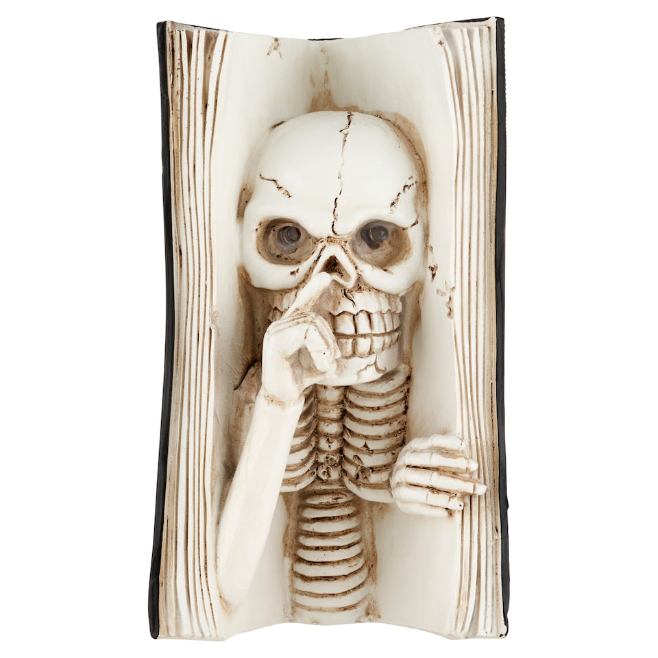 Halloween kniha s kostrou LED dekorace