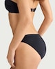 image 3 of F&F Embellished High Leg Bikini Bottoms in Black