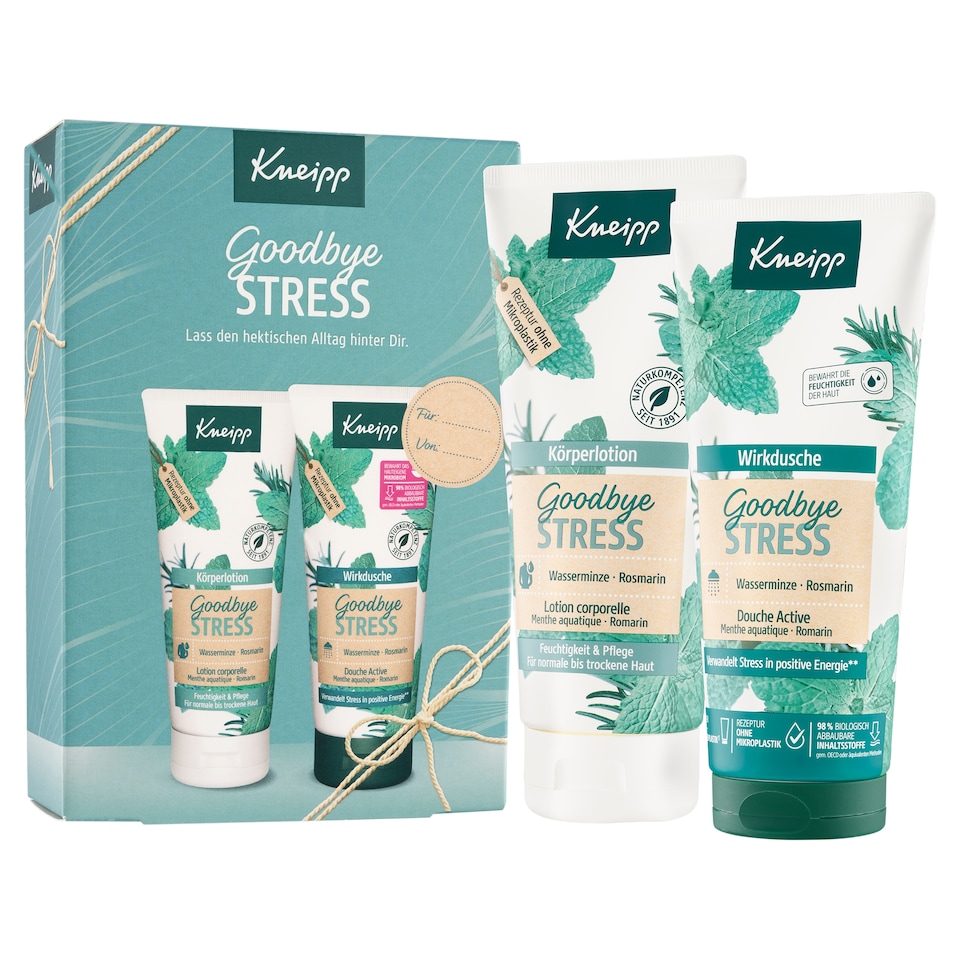 Obrázek 1 pro produkt Kneipp Goodbye Stress dárková sada 2 x 200ml