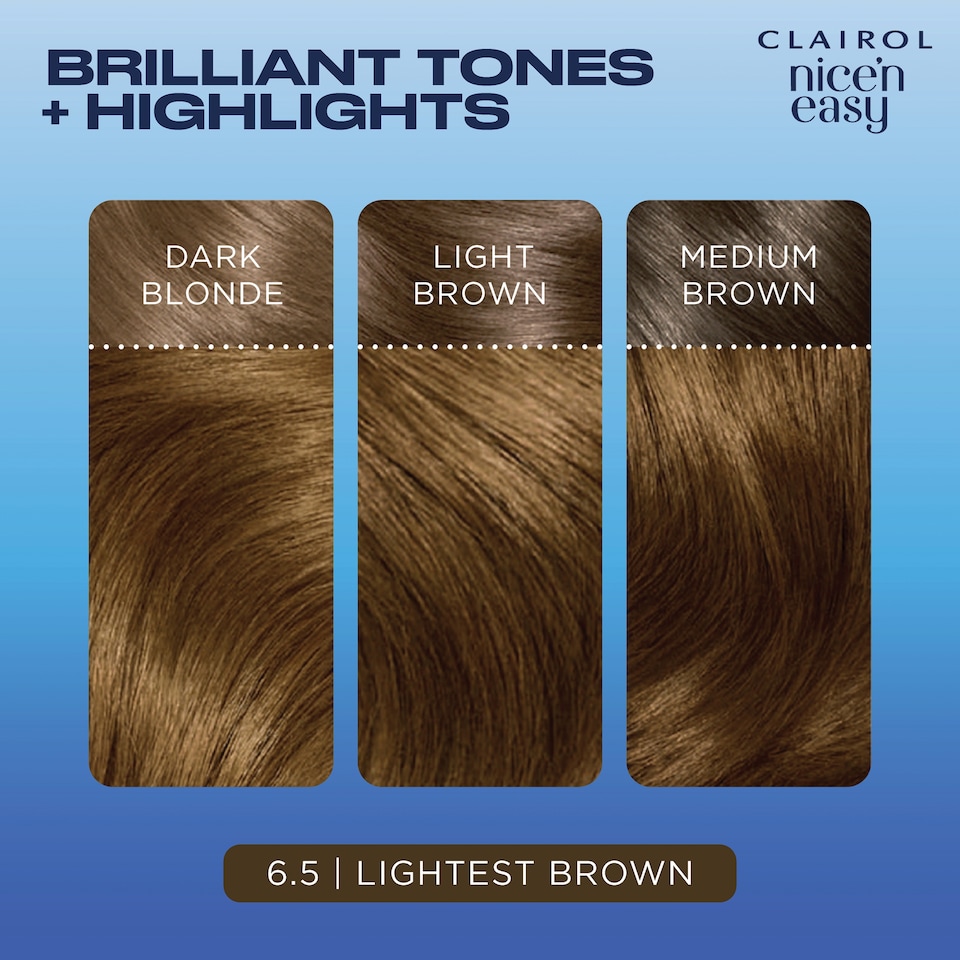 image 1 of Clairol Nice ‘N Easy Lightest Brown 6.5 Hair Dye