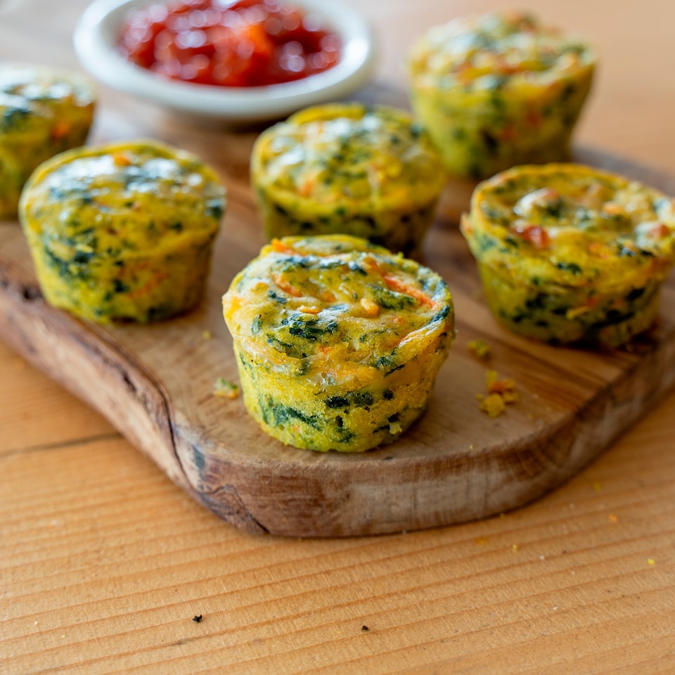 image 1 of Higgidy Mature Cheddar & Spinach Mini Muffins 130g