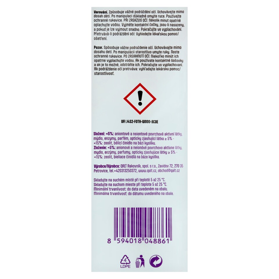 Obrázek 1 pro produkt Qalt Batole Prací prášek 40 praní 2,4kg